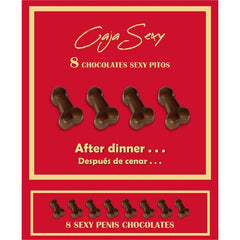 SPICY DEVIL - BOX OF 8 PENIS-SHAPED CHOCOLATES