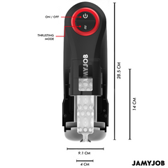 JAMYJOB - MASTURBADOR AUTOMÁTICO DE VAGINA POR GRAVIDADE 5 MODOS DE SUCÇÃO