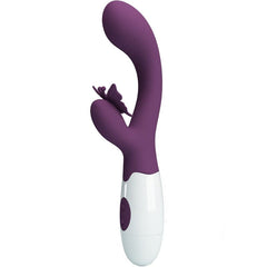 PRETTY LOVE - BUTTERFLY KISS RABBIT VIBRATOR AND G-SPOT STIMULATOR PURPLE