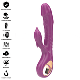 INTENSE - HALLE MULTIFUNCTIONAL VIBRATOR WITH PURPLE DOLPHIN STIMULATING TONGUE