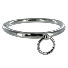 HARD METAL - BDSM COLLAR WITH RING 10CM