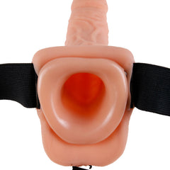 FETISH FANTASY SERIES - 9 HOLLOW STRAP-ON WITH 22.9CM FLESH BALLS