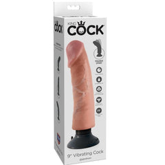KING COCK - DILDO VIBRATOR 23 CM NATURAL