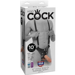 KING COCK - 25.5 CM HOLLOW STRAP-ON SUSPEND SYSTEM MEAT