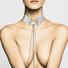 BIJOUX - DESIR MÉTALLIQUE SILVER METALLIC NECKLACE