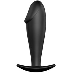 PRETTY LOVE - BLACK SILICONE PENIS SHAPE ANAL PLUG