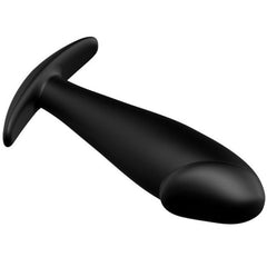 PRETTY LOVE - BLACK SILICONE PENIS SHAPE ANAL PLUG