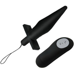 BAILE - BLACK VIBRATING ANAL BUTT PLUG
