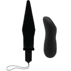 BAILE - BLACK VIBRATING ANAL BUTT PLUG