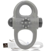 SCREAMING O - RECHARGEABLE YOGA VIBRATING RING GRAY
