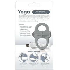 SCREAMING O - RECHARGEABLE YOGA VIBRATING RING GRAY