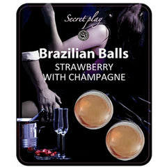 SECRETPLAY - STRAWBERRY AND CHAMPAGNE BRAZILIAN BALL SET