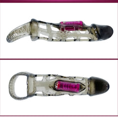 BAILE - PENIS EXTENSION SLEEVE WITH VIBRATOR AND 13.5 CM HANDLE