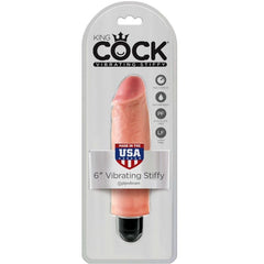 KING COCK - REALISTIC VIBRATOR STIFFY 15.24 CM NATURAL