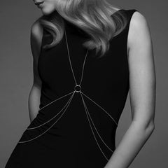 BIJOUX - MAGNIFIQUE METAL BODY CHAINS 8 SILVER