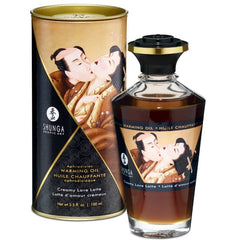 SHUNGA - MASSAGE OIL WITH WARMING EFFECT CREAMY LOVE LATTE FLAVOR 100 ML