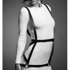 JEWELLERY - INDISCRETS MAZE HARNESS DRESS FORM - BROWN