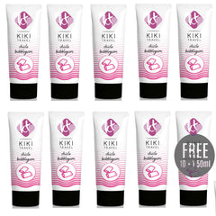 KIKÍ TRAVEL - GUM FLAVOR LUBRICANT 50ML 10 + 1 FREE