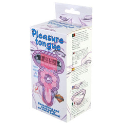 DANCE - SILICONE RING 10 RHYTHMS OF TONGUE WITH PINK VIBRATING