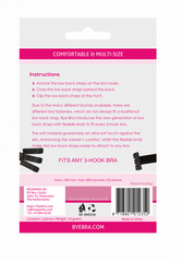 BYE-BRA - BLACK & WHITE OPEN BACK BRA ADAPTER