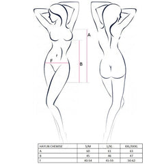 PASSION - WOMAN HAYLIN BLACK CHEMISE SIZE S/M