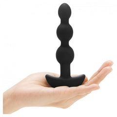 B-VIBE - ANAL TRIPLET BLACK REMOTE CONTROL BEADS