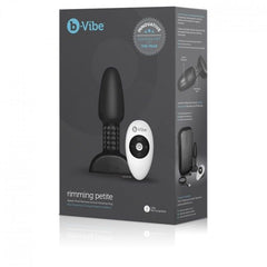 B-VIBE - REMOTE CONTROL ANAL PLUG RIMMING PETITE BLACK