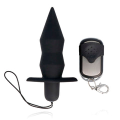 SPIRIT - BLACK REMOTE CONTROL BUTT PLUG