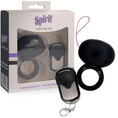 SPIRIT - REMOTE CONTROL VIBRATOR COCK RING BLACK
