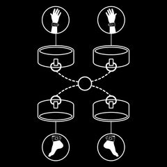 FETISH SUBMISSIVE - NOPRENE LINING HAND AND ANKLE HANDCUFFS SET