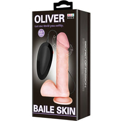 BAILE - REALISTIC OLIVER VIBRATOR WITH ROTATION FUNCTION