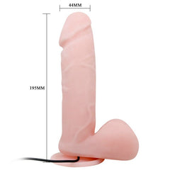 BAILE - REALISTIC OLIVER VIBRATOR WITH ROTATION FUNCTION