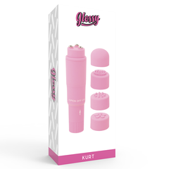 GLOSSY - PINK KURT POCKET MASSAGER