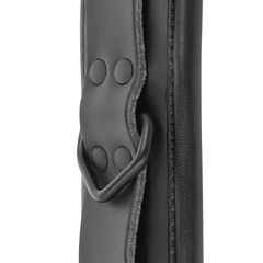 DARKNESS - ADJUSTABLE ANKLE CUFFS BLACK LEATHER