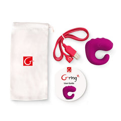 G-VIBE - FUN TOYS GRING XL VIBRATING RING SWEET RASPBERRY