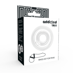 ADDICTED TOYS - POTENZ- CLEAR C-RING PENIS