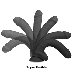 COCK MILLER - SILICONE DENSITY BLACK ARTICULABLE COCKSIL 18 CM