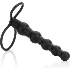 CALEXOTICS - BEADED DOUBLE PENETRATOR BLACK