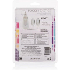 CALEXOTICS - SILVER DUO VIBRATING BULLETS