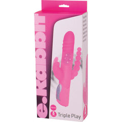 SEVEN CREATIONS - E RABBIT TRIPLE PLAYPINK TRIPLE STIMULATION VIBRATOR