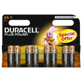 DURACELL - PLUS POWER AA LR6 BATTERY 8 UNITS