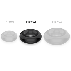 POWERING - ANEL PARA O PÉNIS SUPER FLEXÍVEL E RESISTENTE 4,5 CM PRETO