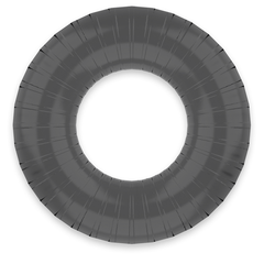 POWERING - ANEL PARA PÊNIS SUPER FLEXÍVEL E RESISTENTE 4,5CM PR07 PRETO