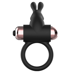COQUETTE CHIC DESIRE - BLACK/GOLD VIBRATING RING