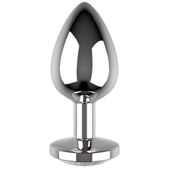 COQUETTE CHIC DESIRE - METAL ANAL PLUG WHITE SIZE L 4 X 9 CM