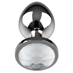 COQUETTE CHIC DESIRE - METAL ANAL PLUG WHITE SIZE L 4 X 9 CM