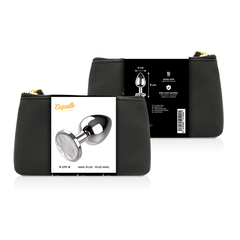 COQUETTE CHIC DESIRE - METAL ANAL PLUG WHITE SIZE L 4 X 9 CM