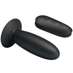 MR PLAY - BLACK ANAL PLUG WITH REMOTE CONTROL AND VIBRATION
