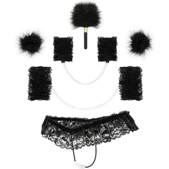 COQUETTE CHIC DESIRE - LACE ACCESSORIES BONDAGE SET DELUXE
