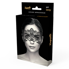 COQUETTE CHIC DESIRE - BLACK LACE WIDE MASK